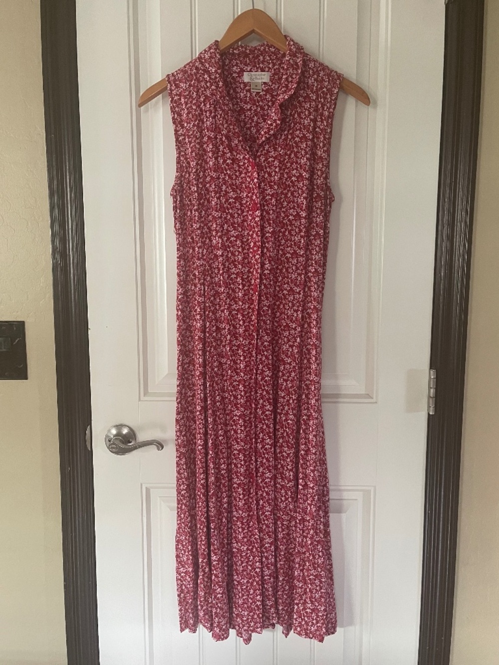 Floral button down dress